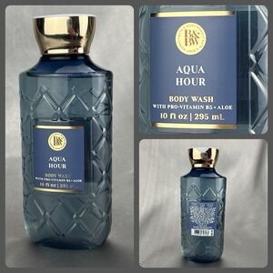 Bath & Body Works AQUA HOUR Body Wash Shower Gel 10 oz B5 Gifting *Discontinued
